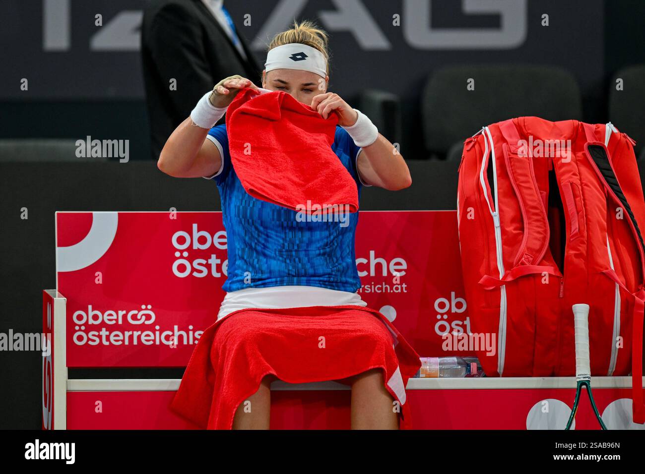 LINZ, AUSTRIA JANUARY 29 Anna Blinkova of Russia during the WTA 500