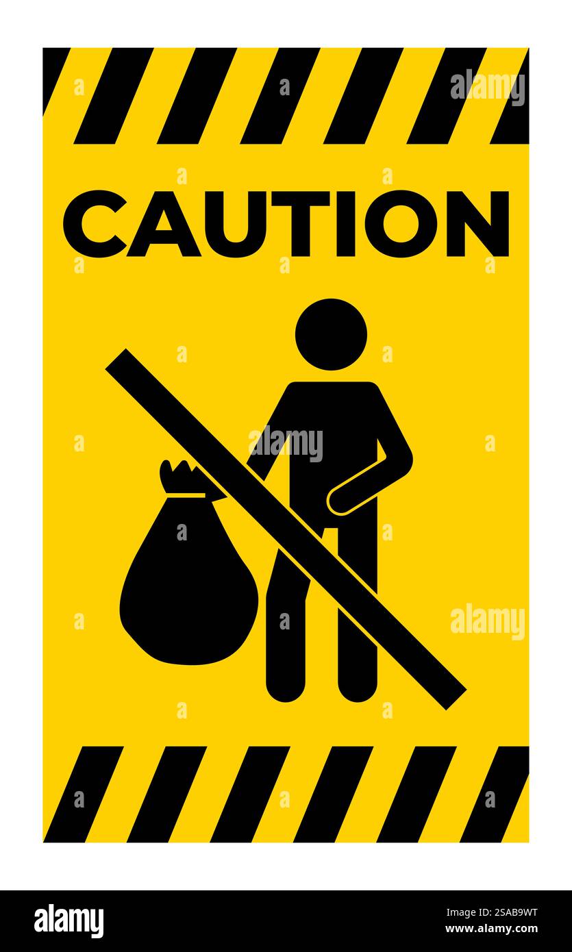 Symbol No Dumping Sign Stock Vector