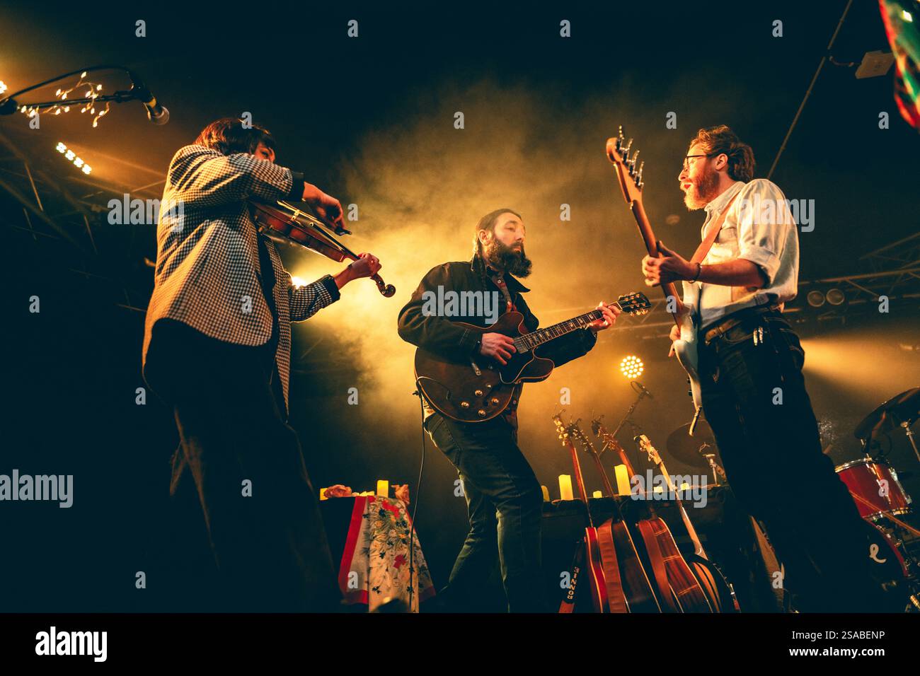 Malmö, Sweden. 26th, January 2025. The American singer-songwriter and musician Ron Pope performs a live concert at Plan B in Malmö. Stock Photo
