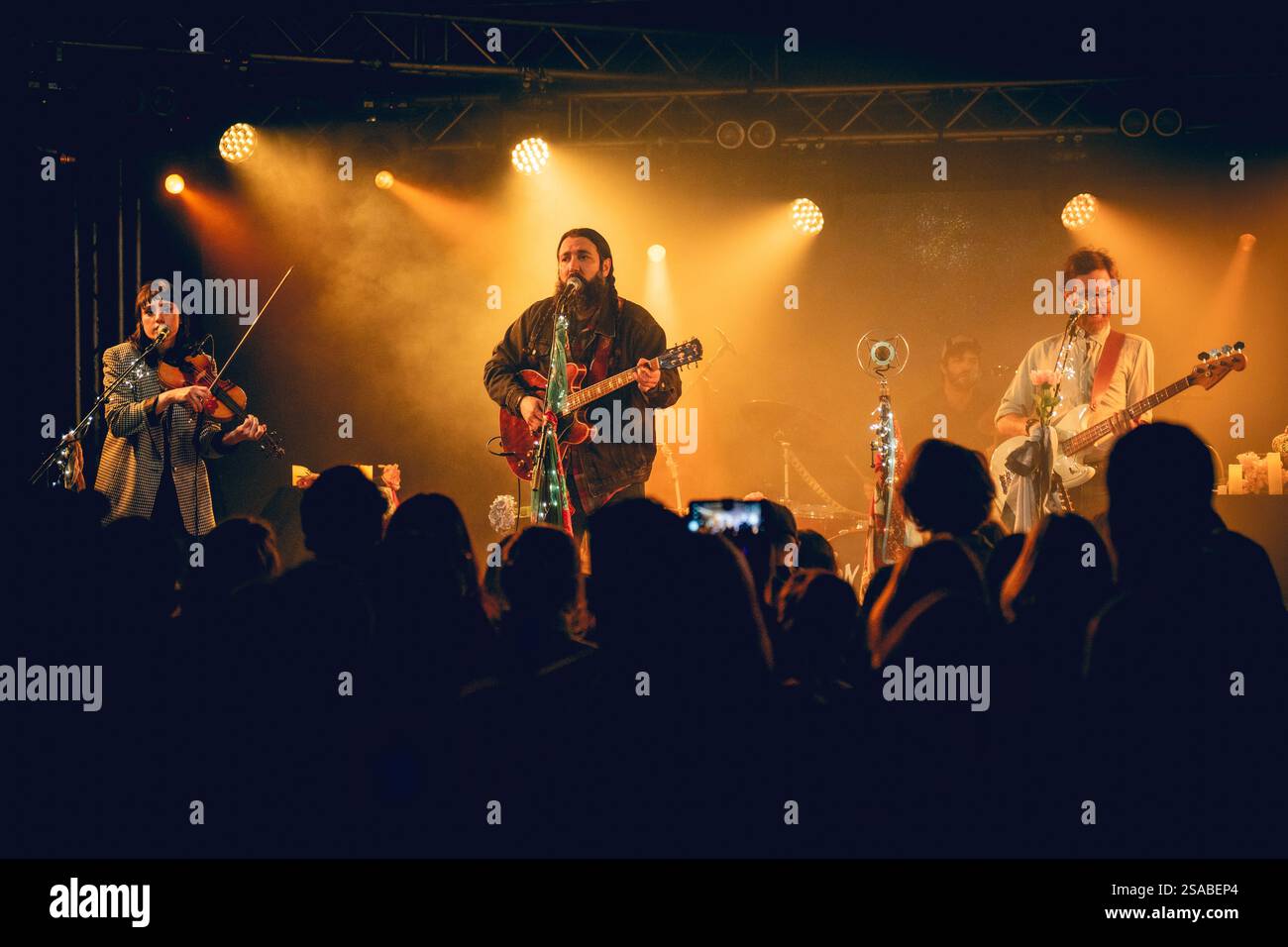 Malmö, Sweden. 26th, January 2025. The American singer-songwriter and musician Ron Pope performs a live concert at Plan B in Malmö. Stock Photo