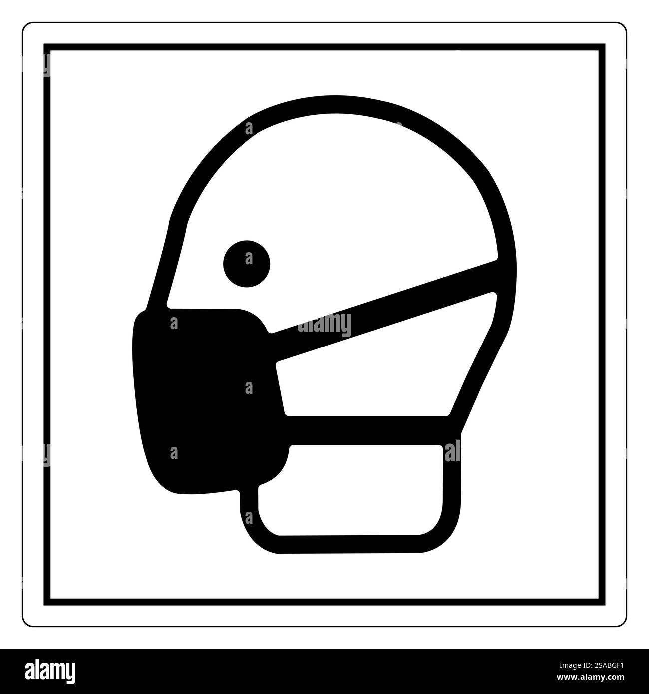 This minimalist icon depicts a safety helmet design, showcasing essential protection for various work environments. Ideal for safety-related topics. Stock Vector