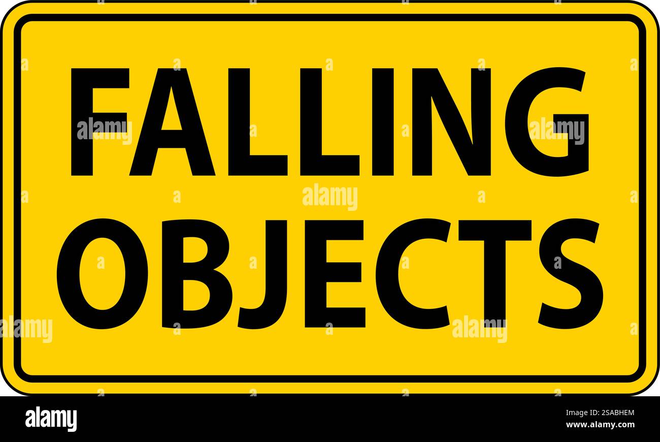 Danger Sign, Falling Objects Stock Vector Image & Art - Alamy