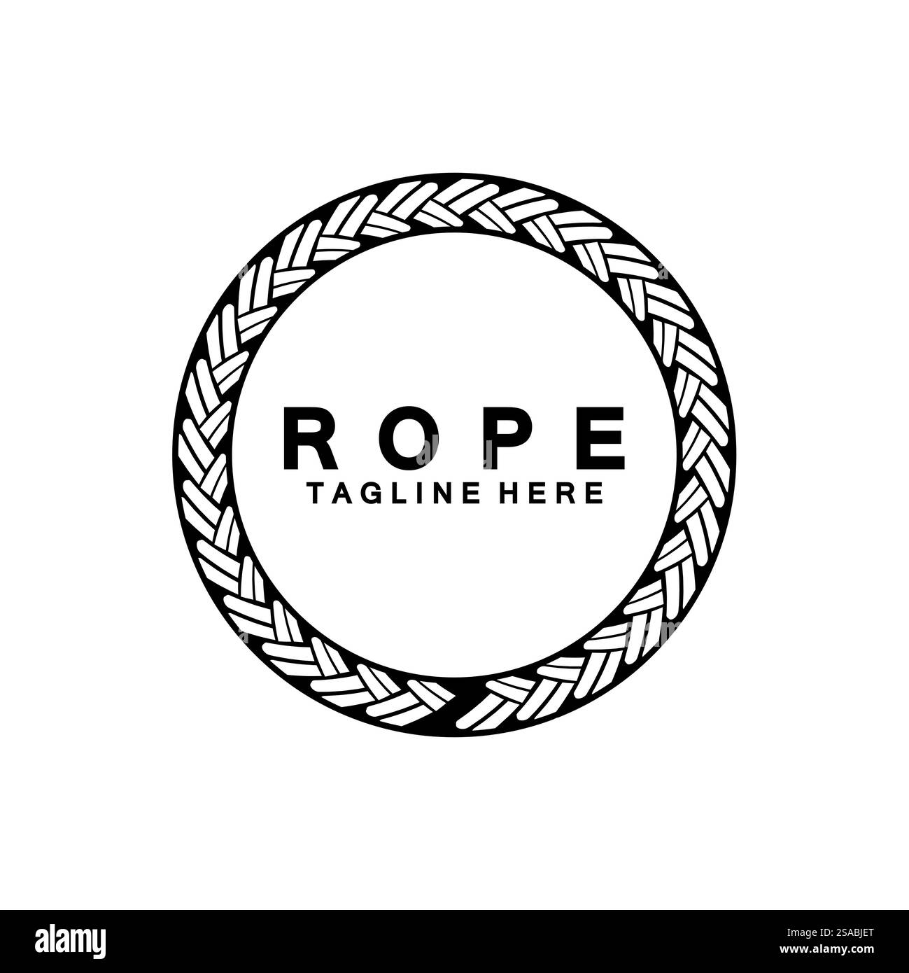 Round circle rope icon symbol Vector isolated on white background Stock ...