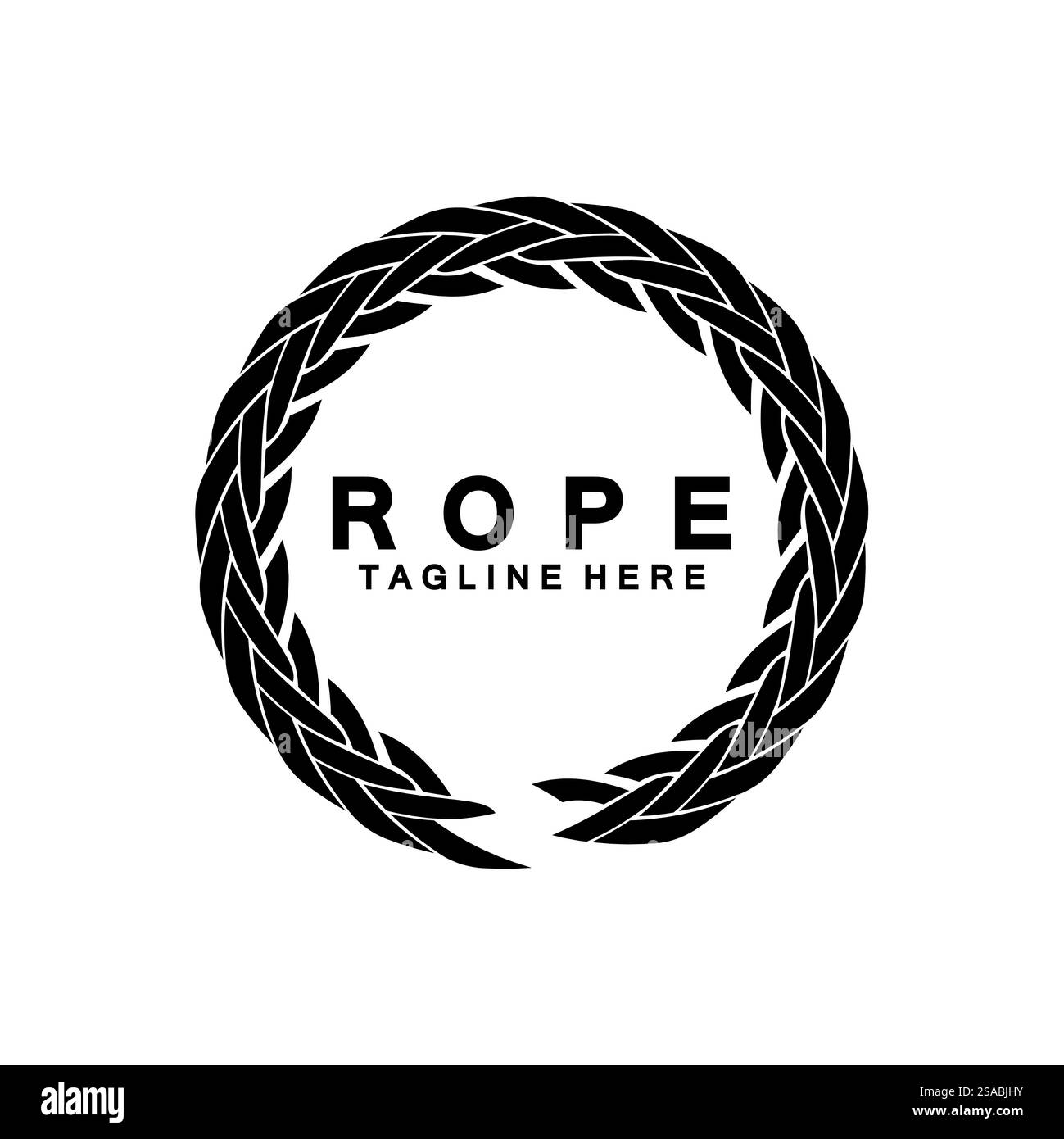 Round circle rope icon symbol Vector isolated on white background Stock ...