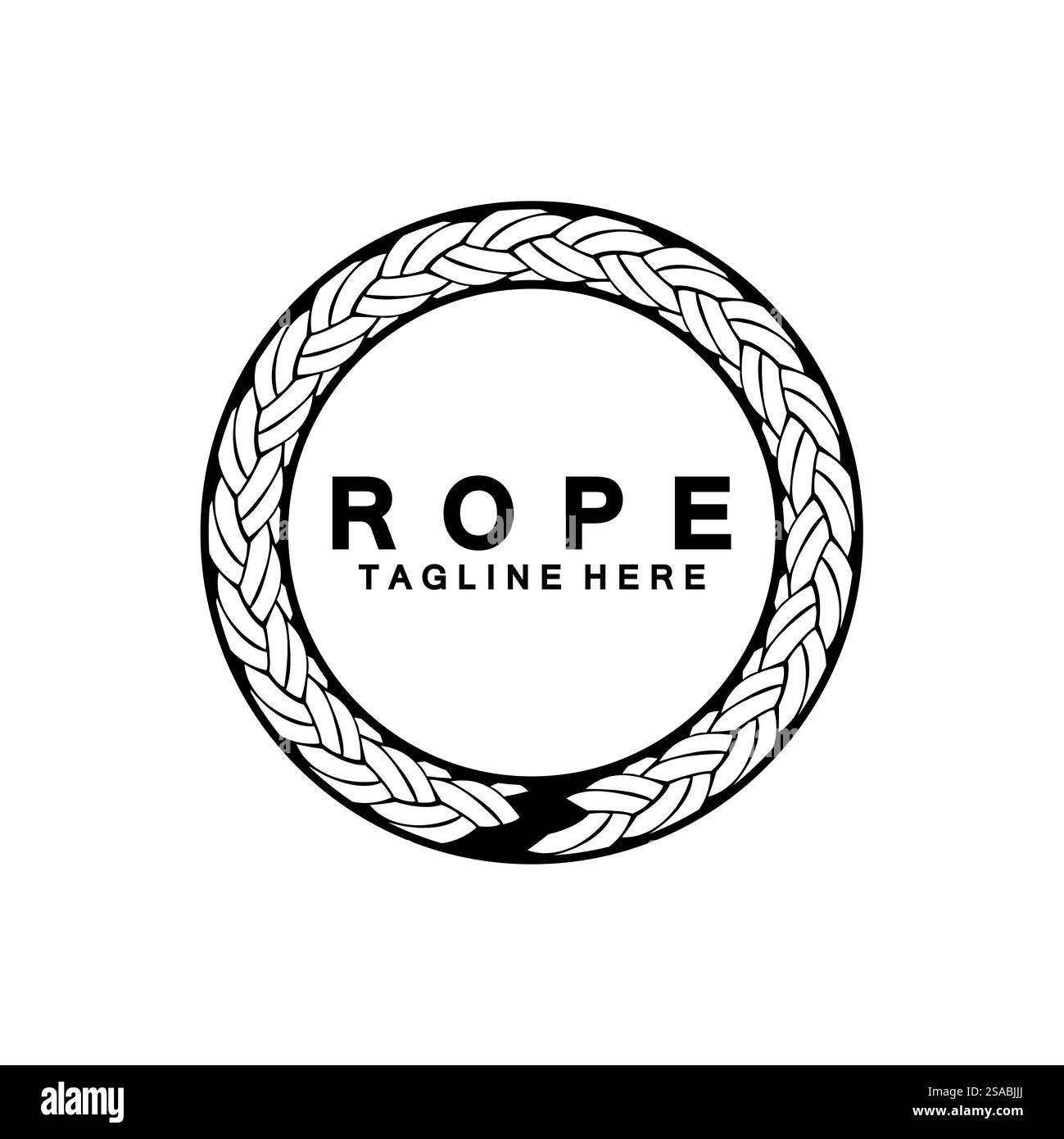Round circle rope icon symbol Vector isolated on white background Stock ...