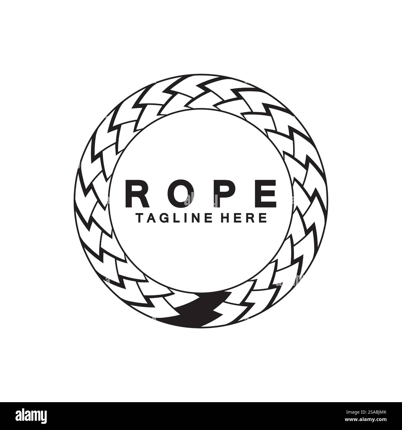 Round circle rope icon symbol Vector isolated on white background Stock ...