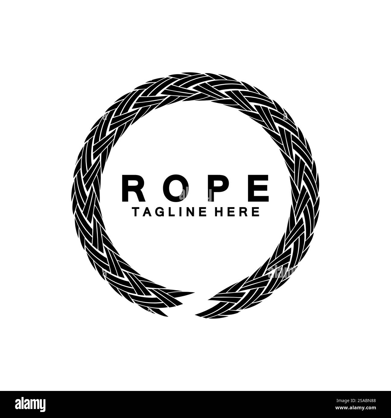 Round circle rope icon symbol Vector isolated on white background Stock ...
