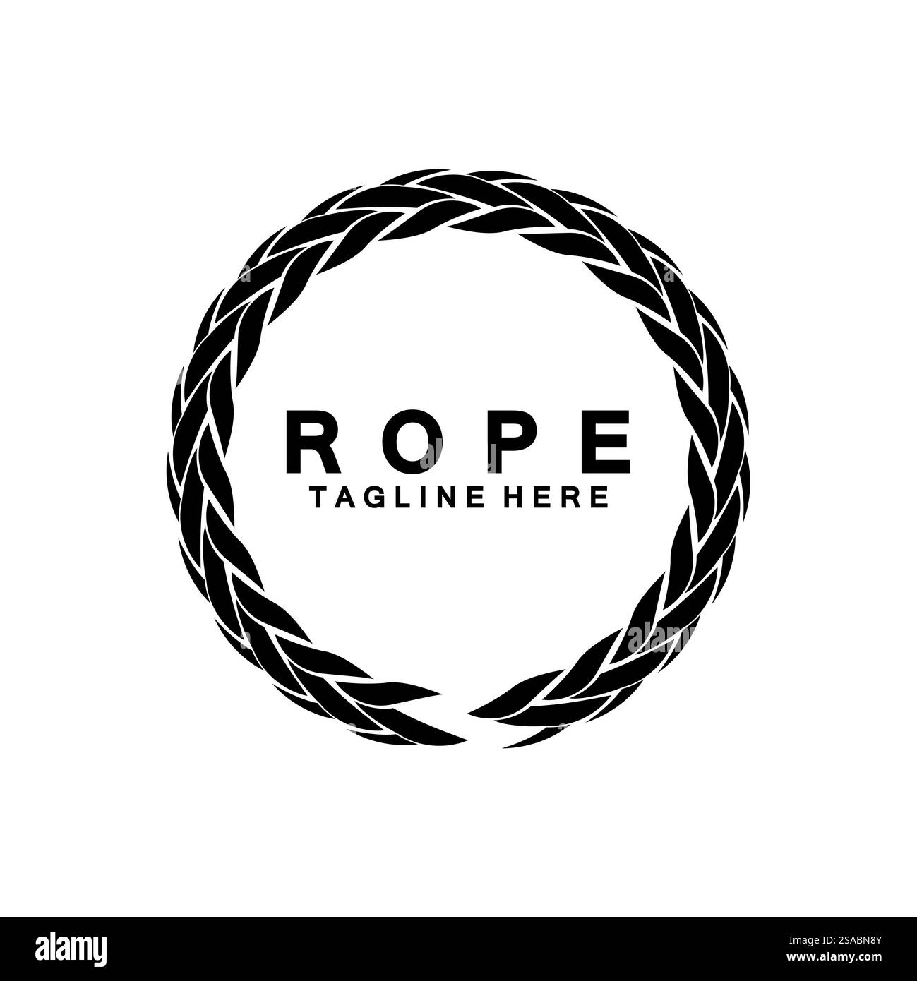 Round circle rope icon symbol Vector isolated on white background Stock ...