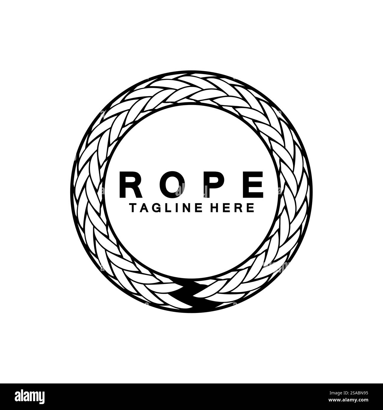 Round circle rope icon symbol Vector isolated on white background Stock ...