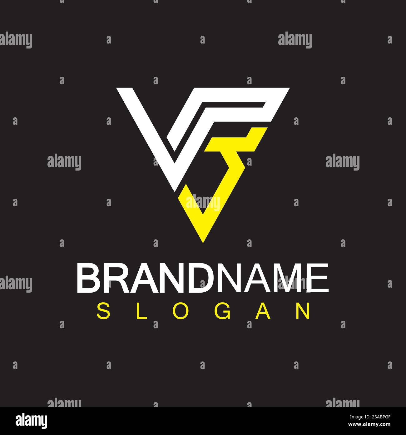 Alphabet Letters VB or BV logo design template Stock Vector
