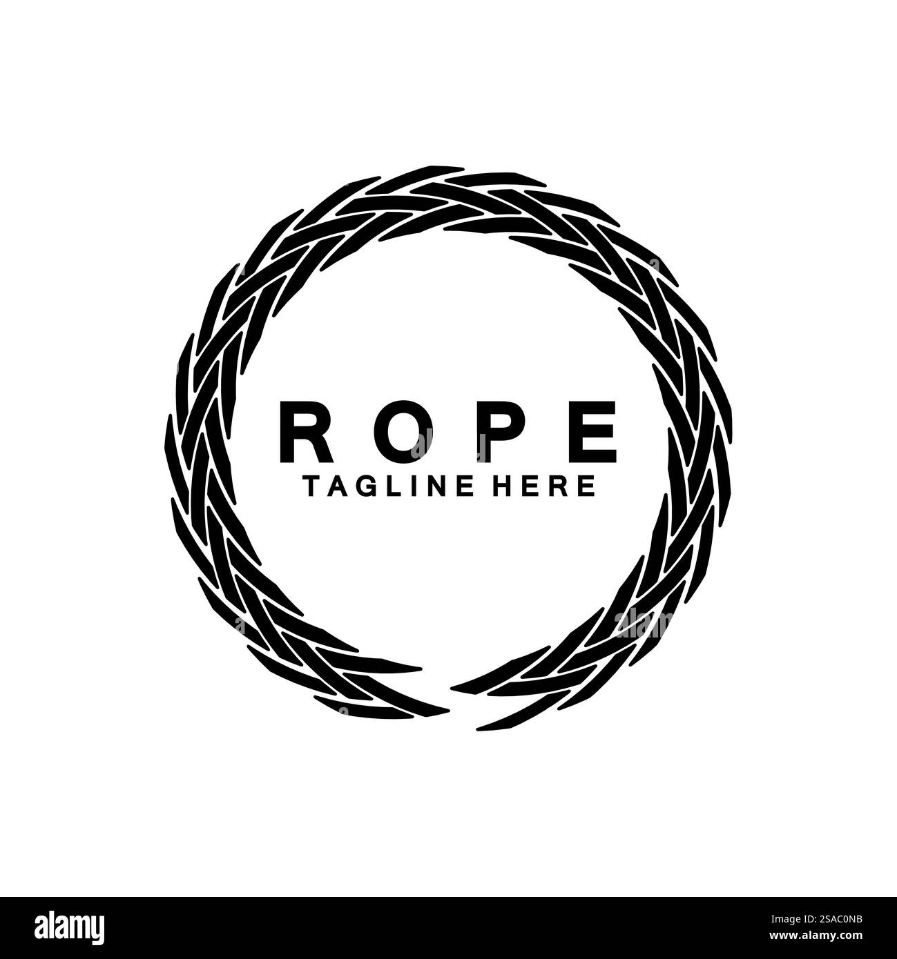 Round circle rope icon symbol Vector isolated on white background Stock ...
