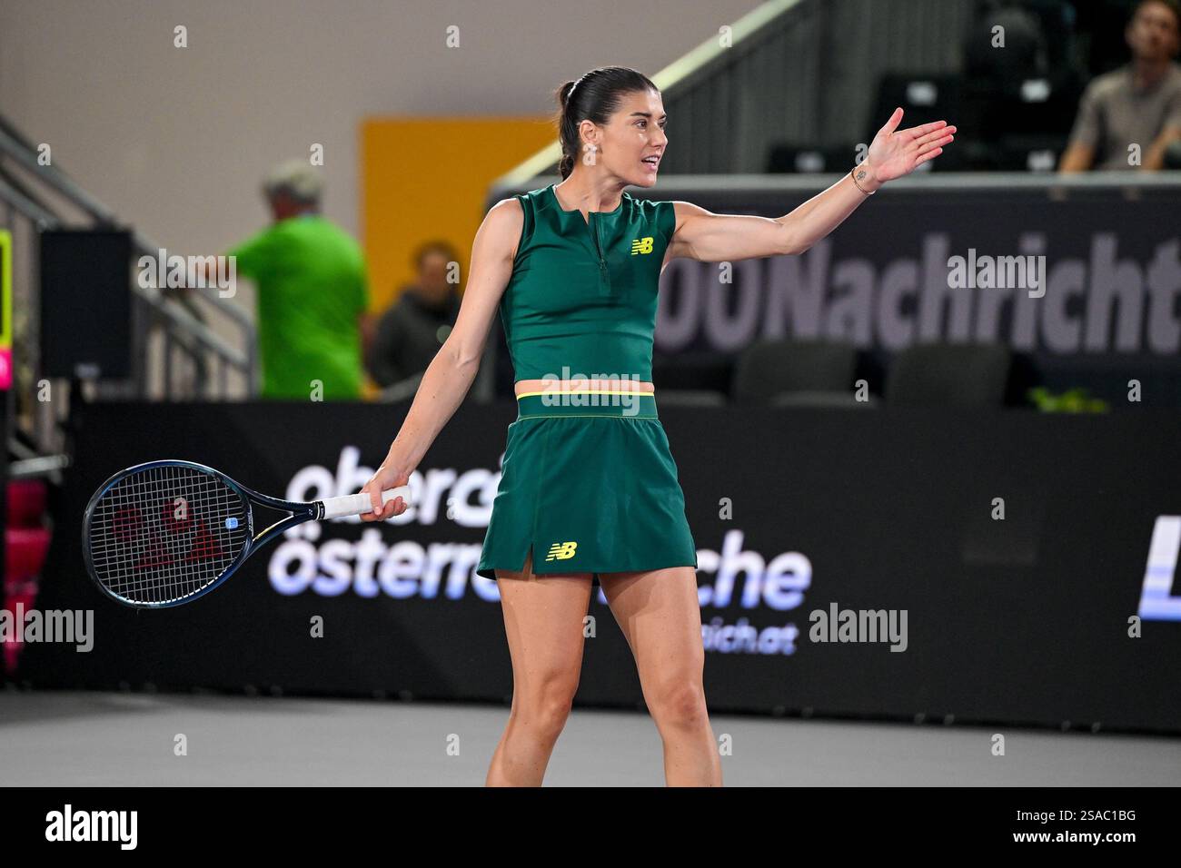 LINZ, AUSTRIA JANUARY 29 Sorana Cirstea of Roumania during the WTA