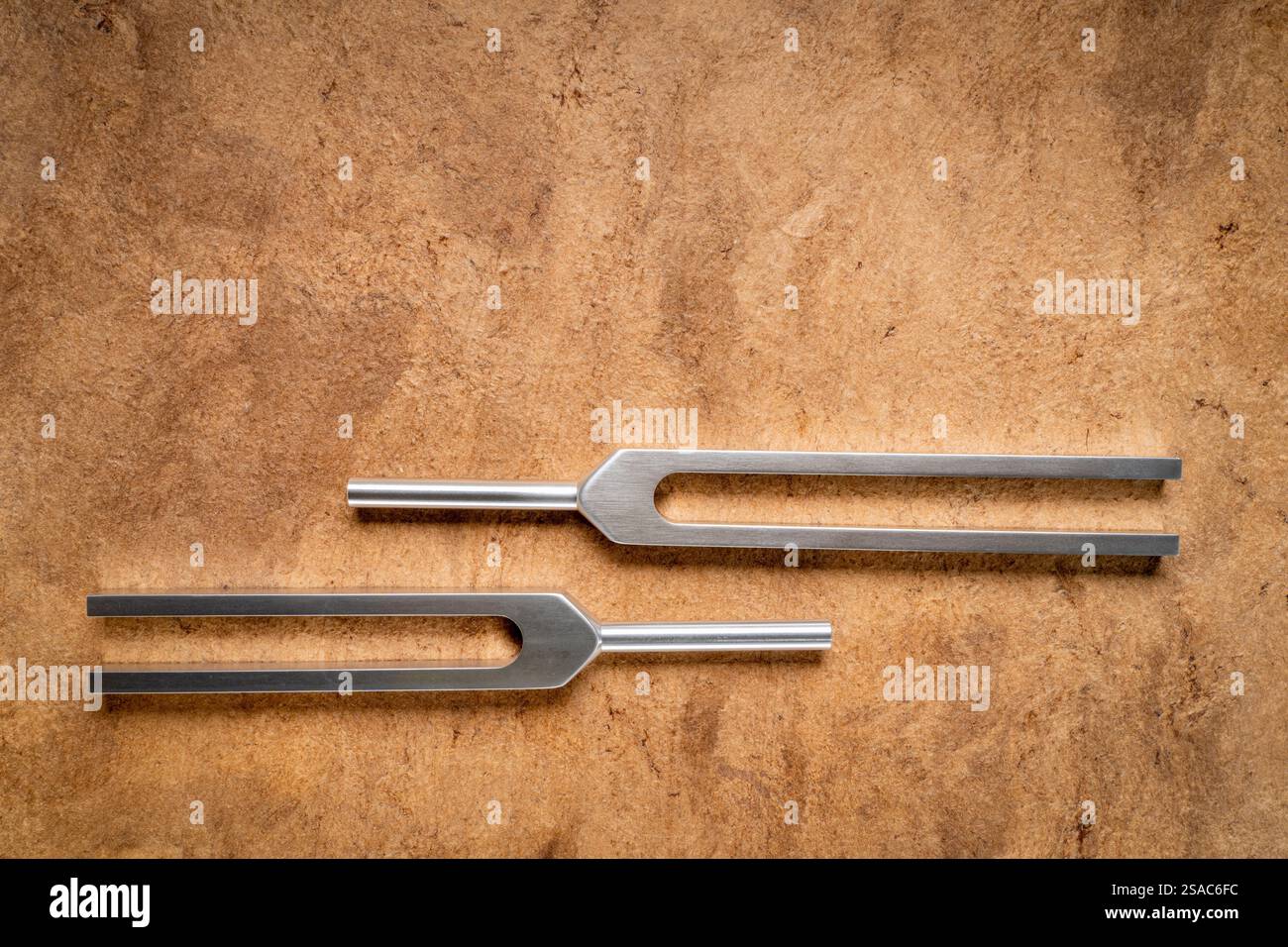 metal tuning forks used for tuning musical instruments, sound therapy ...