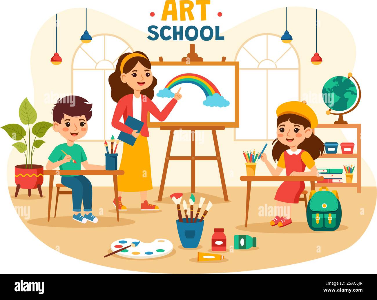 Painting class art gallery hi-res stock photography and images - Alamy