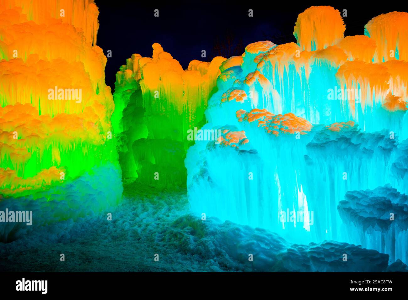 Many colors of ice Stock Photo