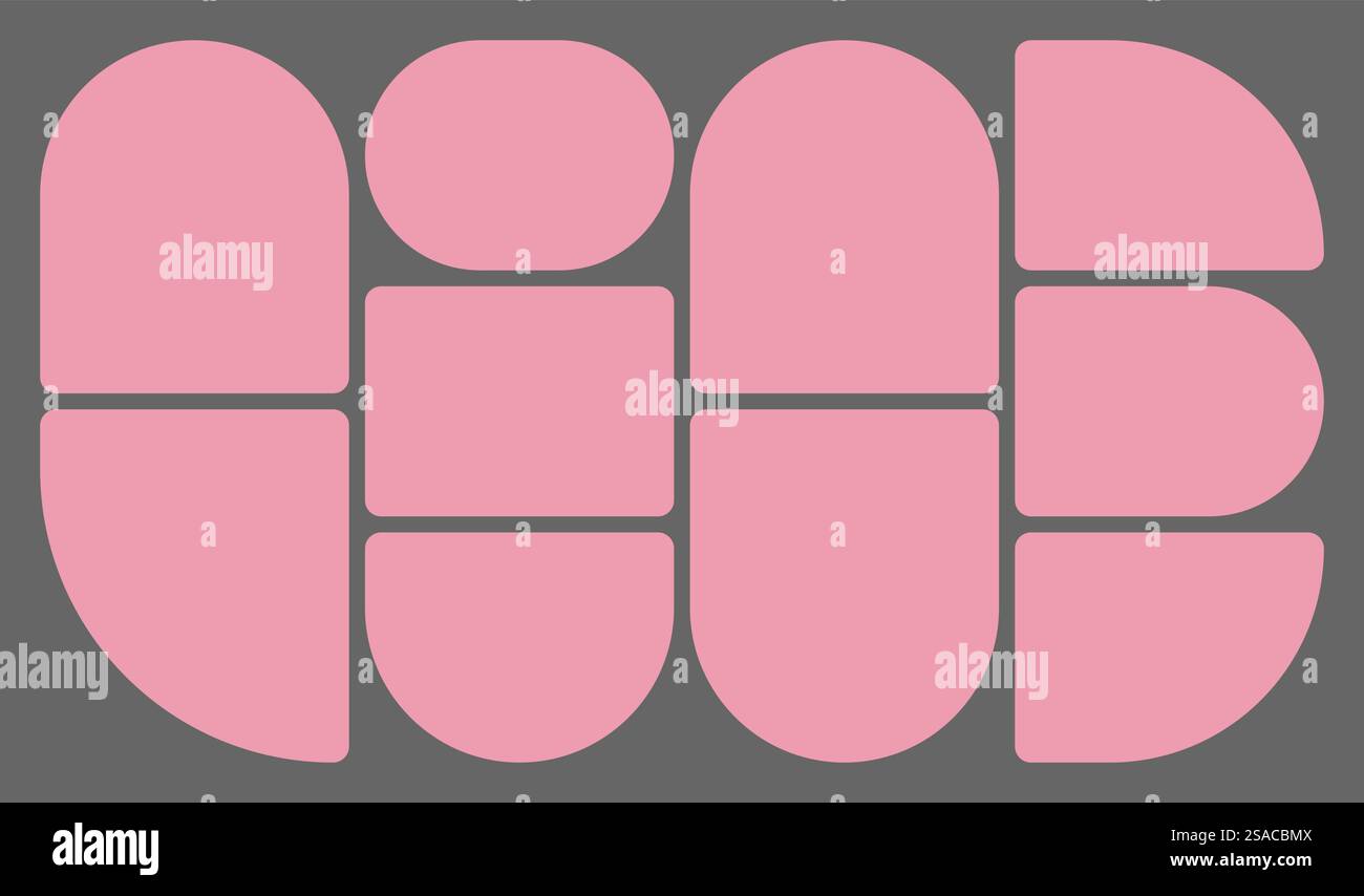 Dimensions 16x9 trendy bento grid layout style brick Ui UX templates ...