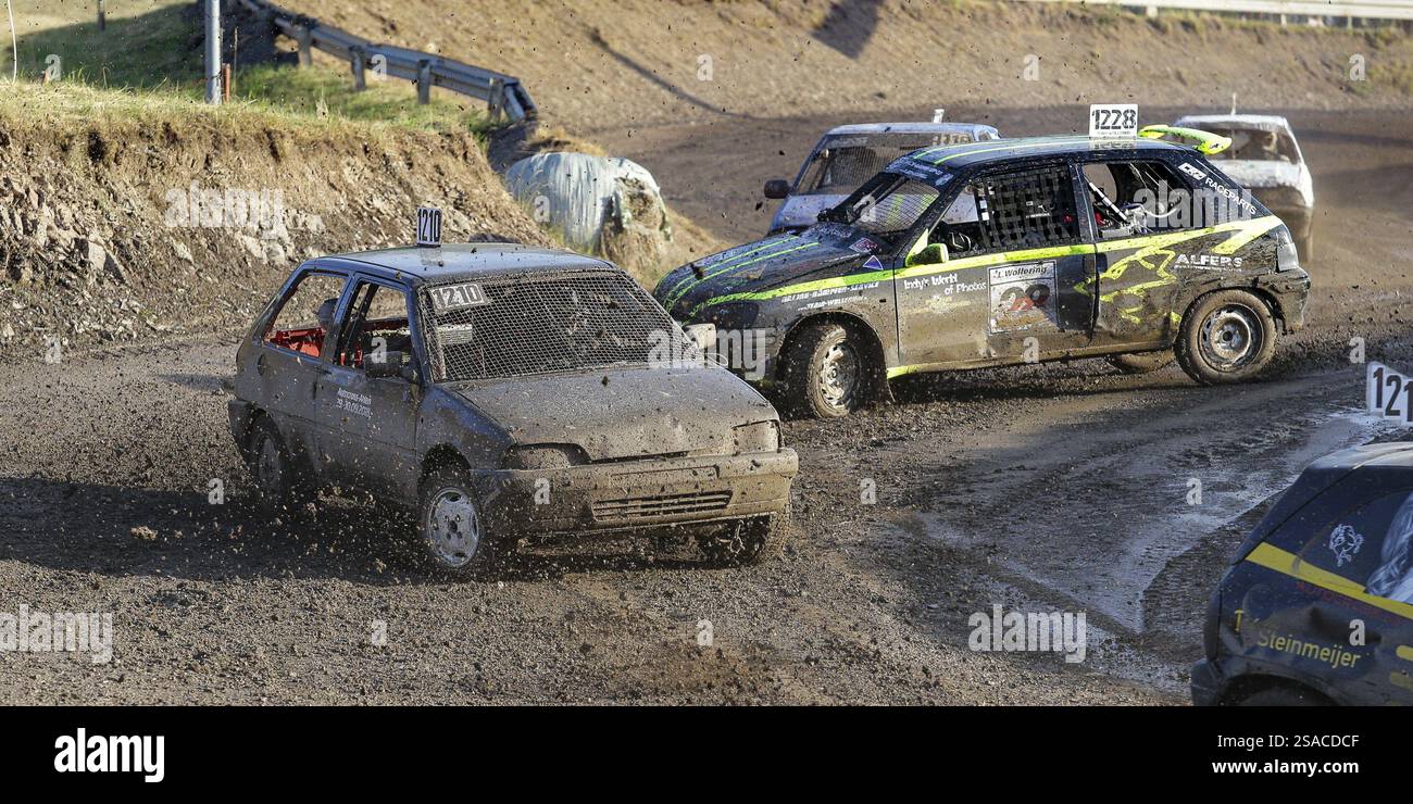 Car racing, autocross, race track of the RSG Aartal, competition on the ...