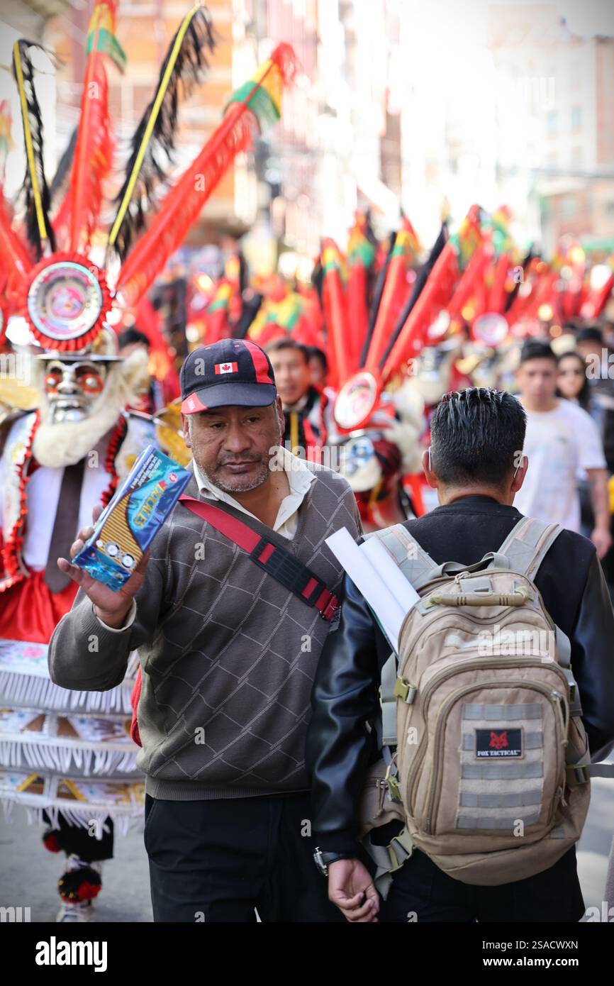 Street Sidelines La Paz Bolivia taken on the sidelines of the Fiesta del Gran Poder ...