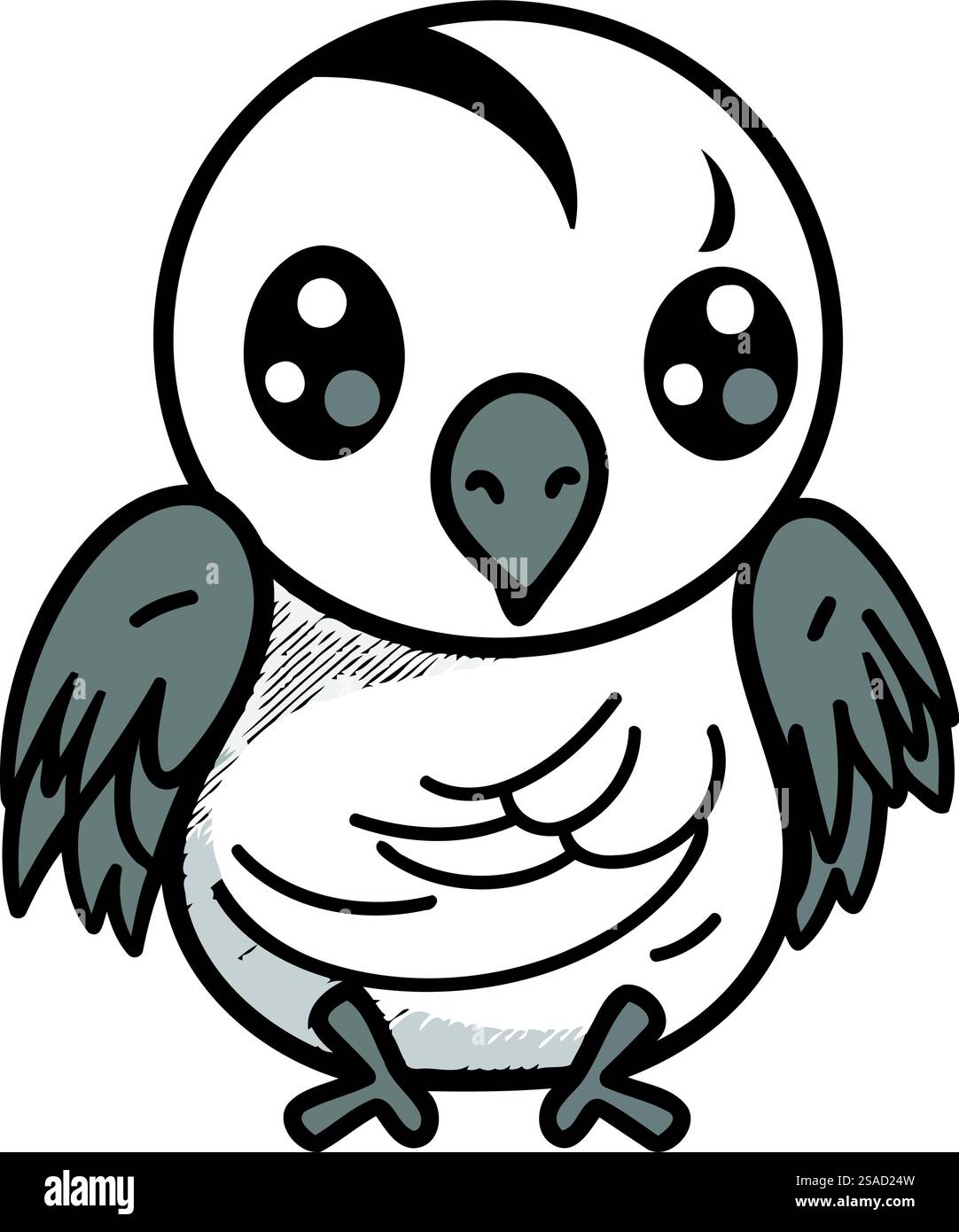 cute owl cartoon isolated vector illustration graphic design in black ...