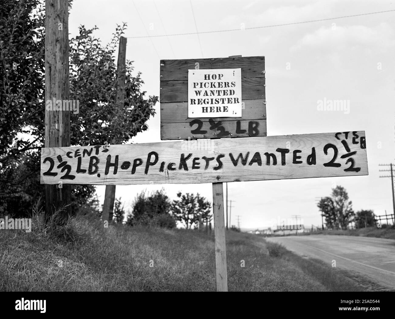 Sign Pickers Hop pickers hi-res stock photography and images - Alamy