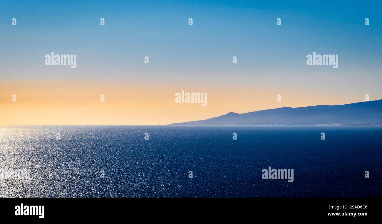Serene empty beach gentle waves hi-res stock photography and images - Alamy