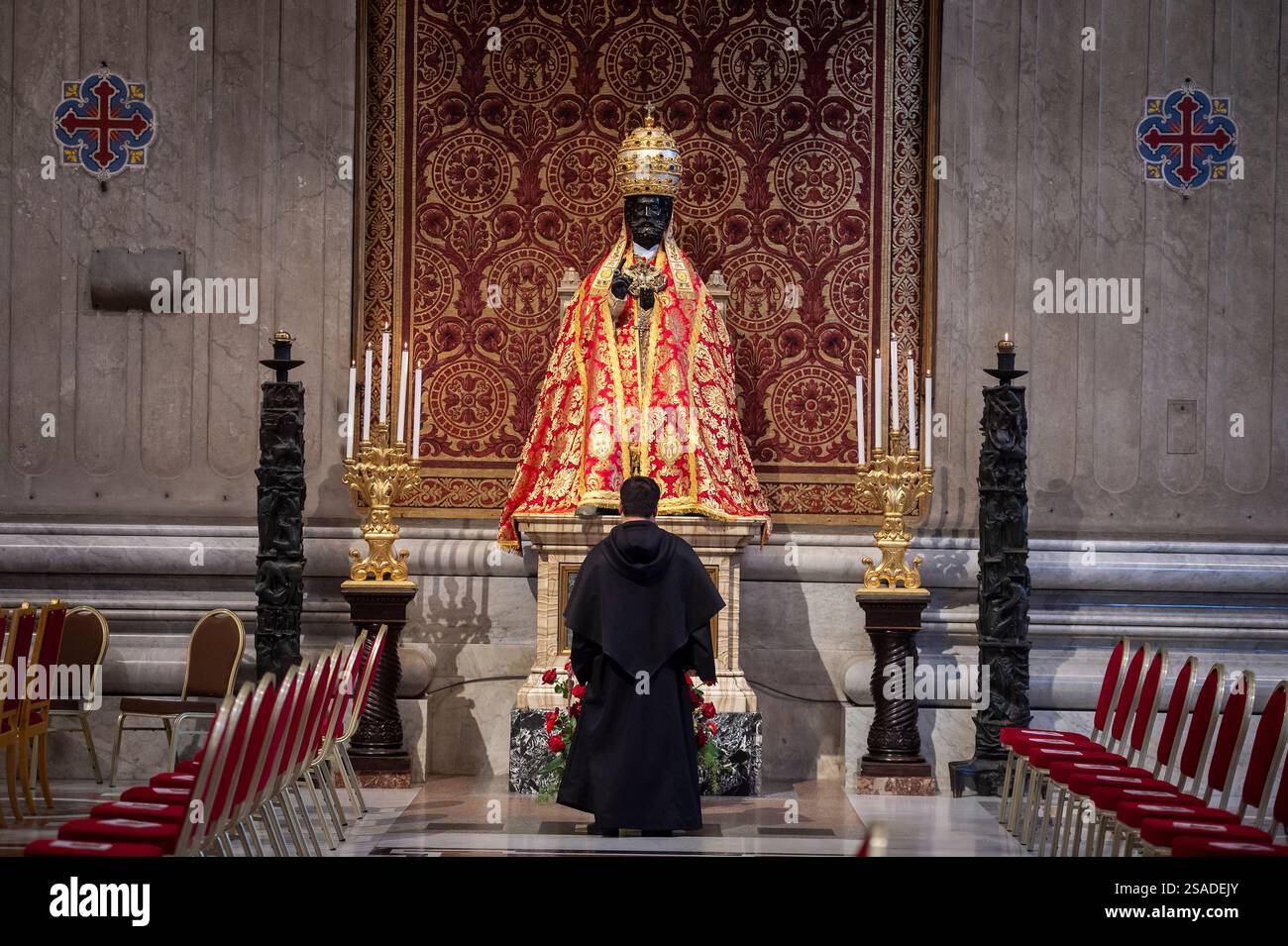 The Papal Basilica of Saint Peter in the Vatican City.  saint Peter. Stock Photo
