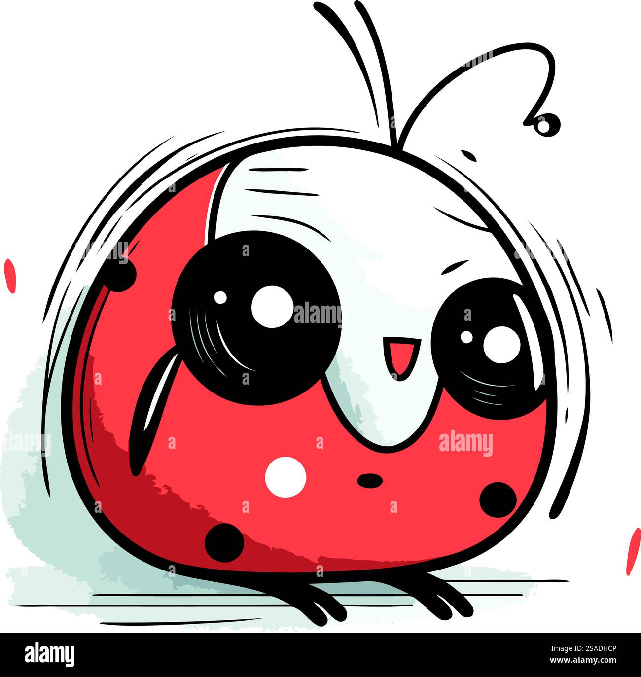 Cute cartoon ladybug. Vector illustration of a ladybug Stock Vector ...