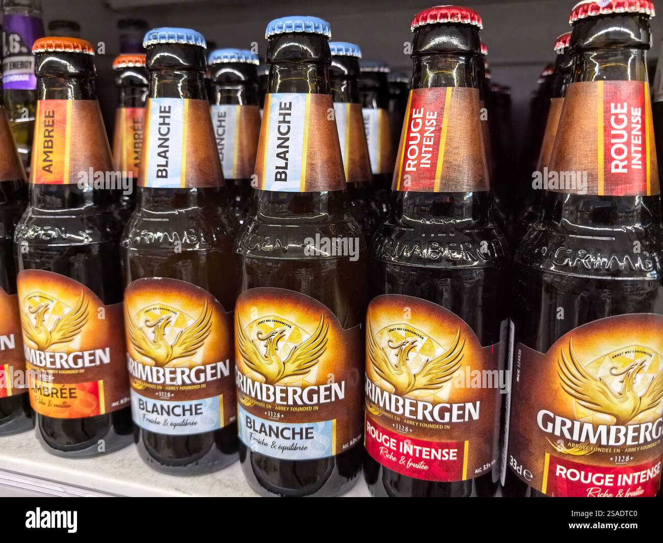 Bobruisk, Belarus - January 21, 2025: Bottles of rich craft beverages ...