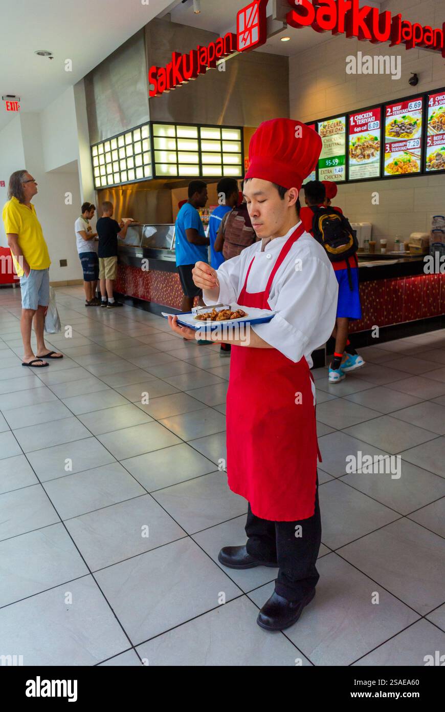 Jersey City, New Jersey, USA, Scenes, Japanese Chef Man, in Uniform