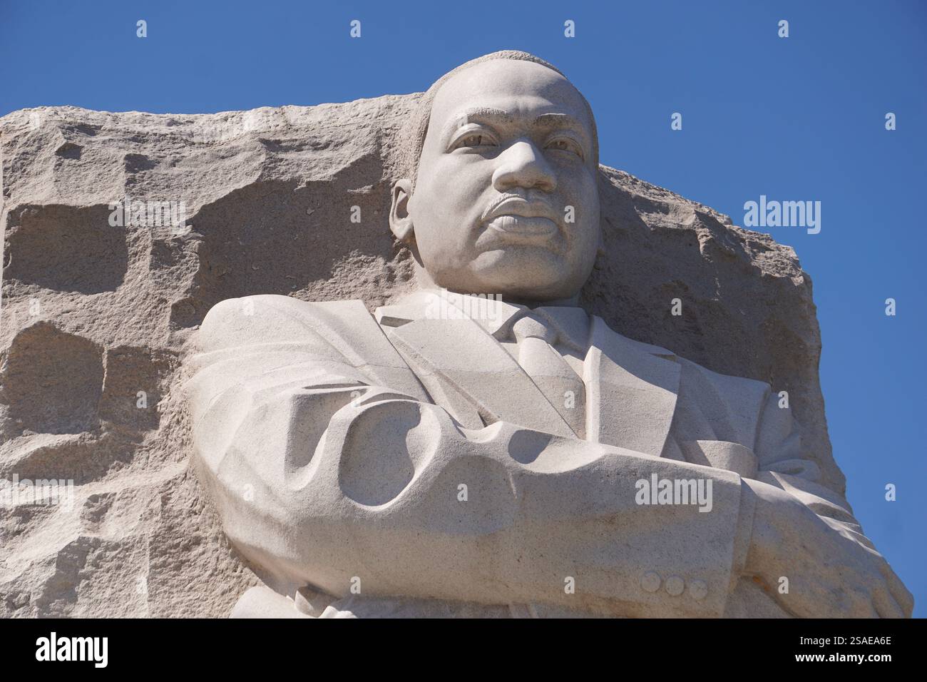 Close up portrait of the head of the sculpture of historic African ...