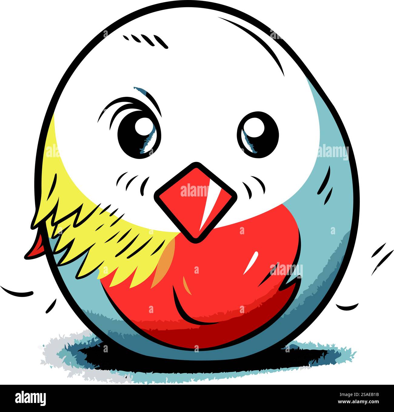 Illustration of a Cute Bird on a White Background Vector Stock Vector ...