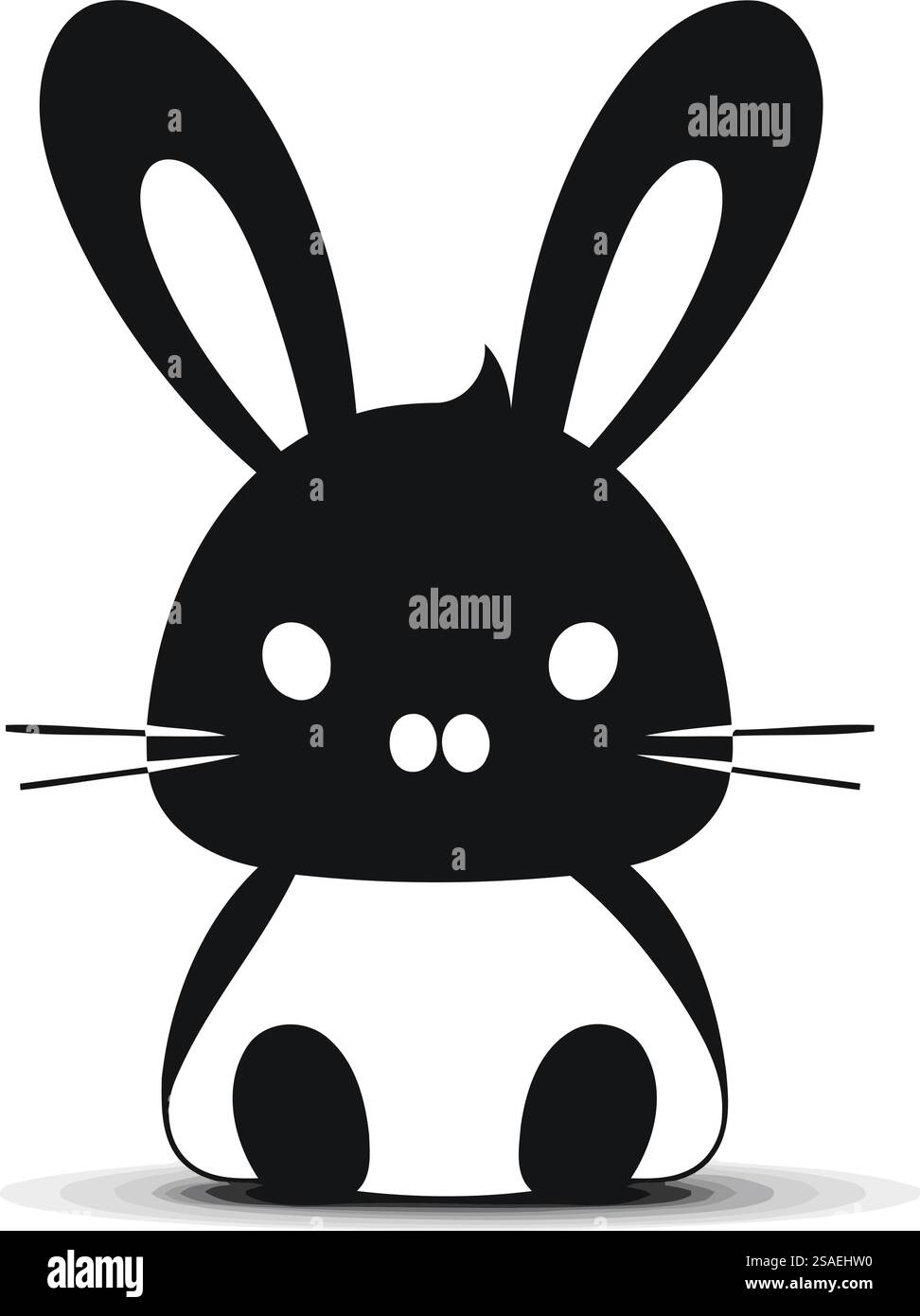Rabbit icon. Cute animal cartoon and character theme. Isolated design ...