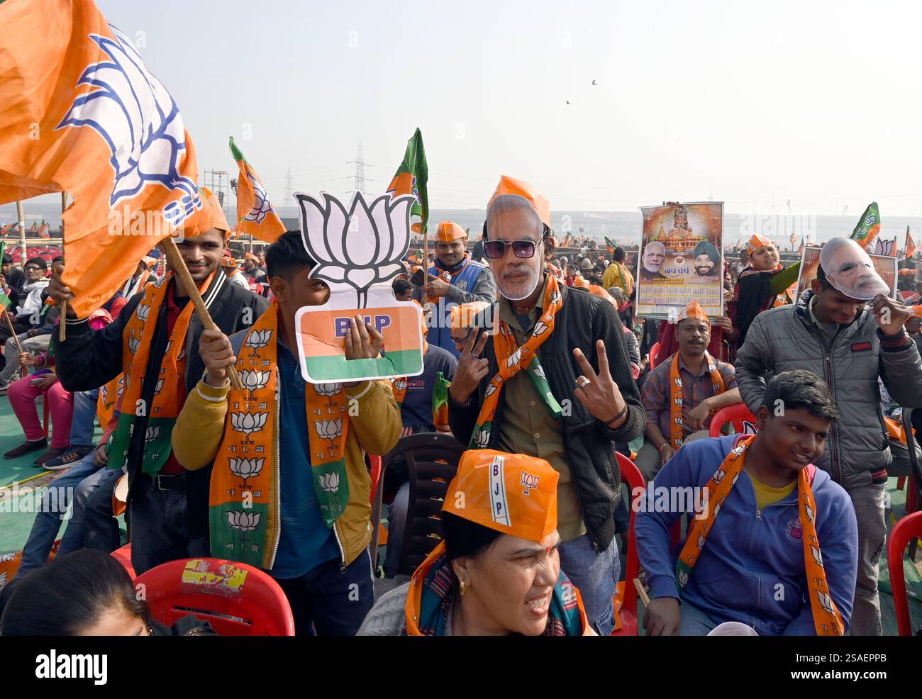 new-delhi-india-january-29-bjp-supporters-during-a-public-meeting