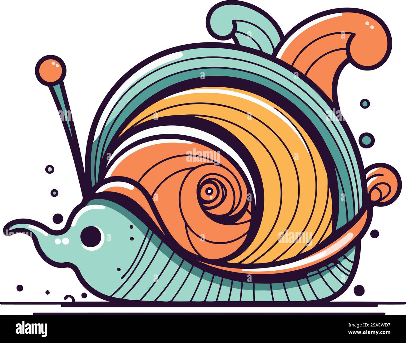 Snail icon. Cartoon illustration of snail vector icon for web design ...