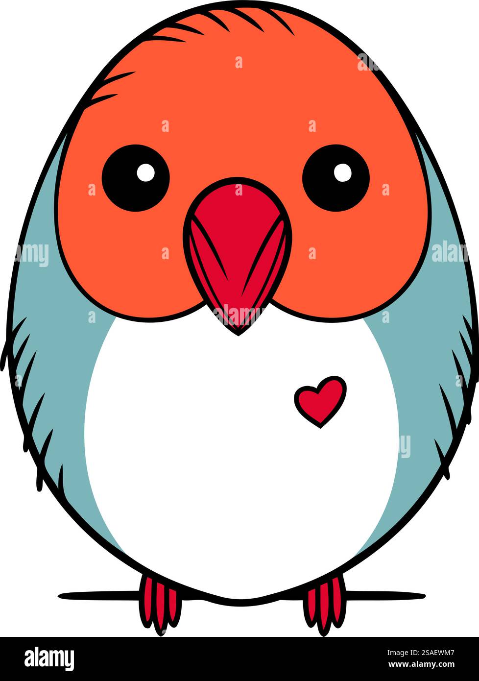 cute bird cartoon icon over white background colorful design vector ...