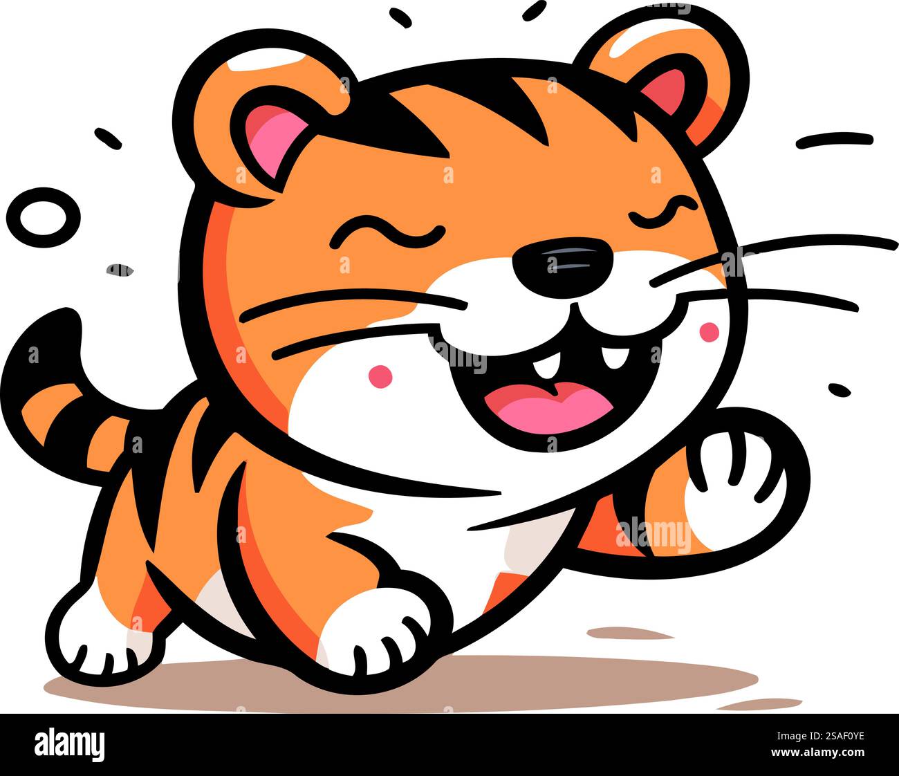 Tiger illustration white background Cut Out Stock Images \u0026 Pictures - Alamy, image size:1300x1122
