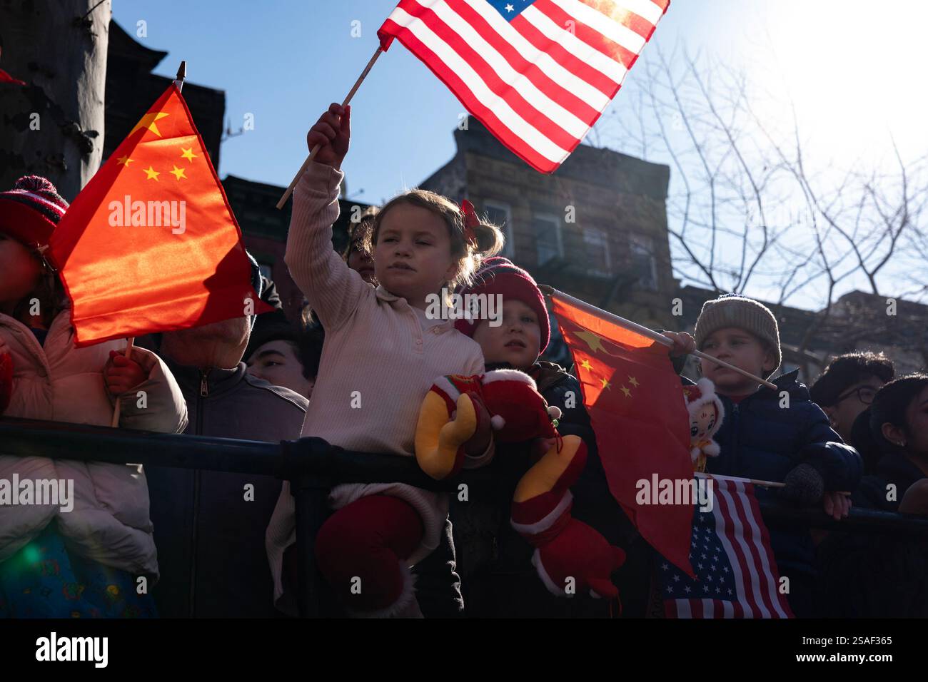 Atmosphere during annual fireworks ceremony celebrating first day of