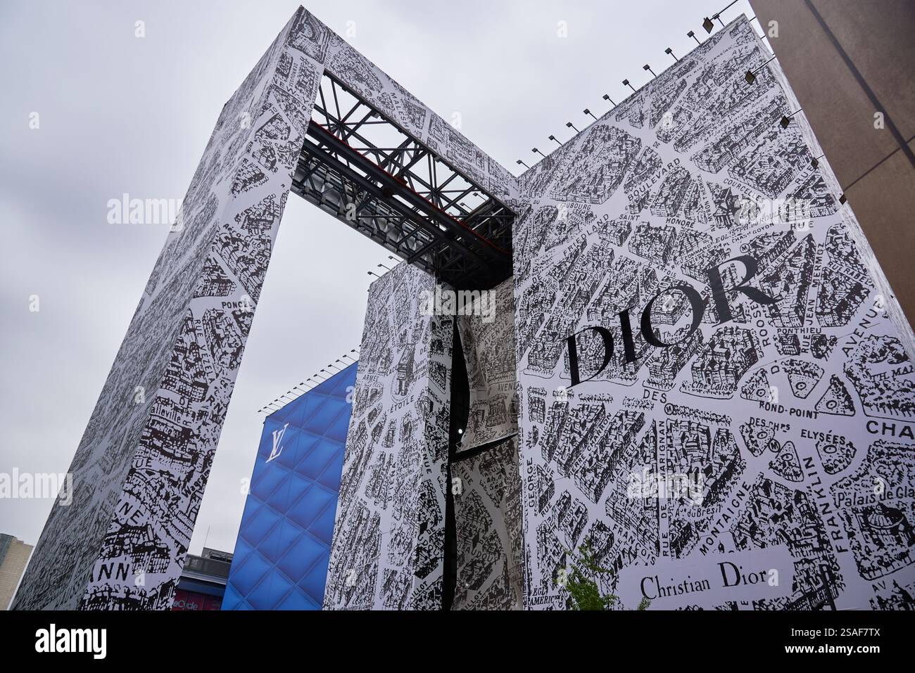 Sanlitun Taikoo Li, famous shopping and entertainment area in Beijing, China on 19 April 2024 Stock Photo