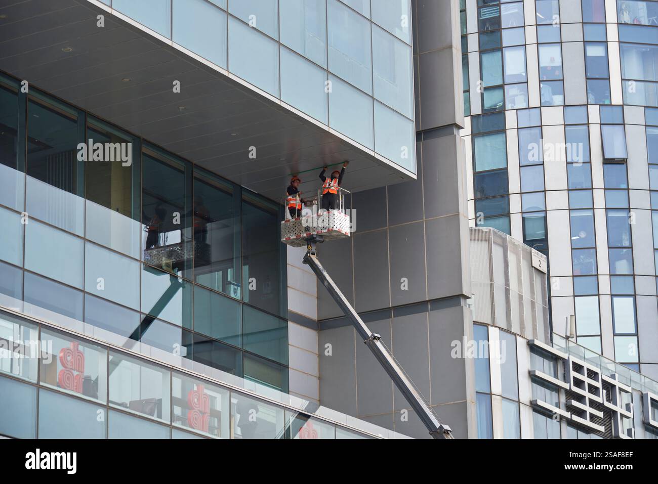 Sanlitun Soho buildings, luxurious residential, office and shopping space in downtown Beijing, China on 19 April 2024 Stock Photo
