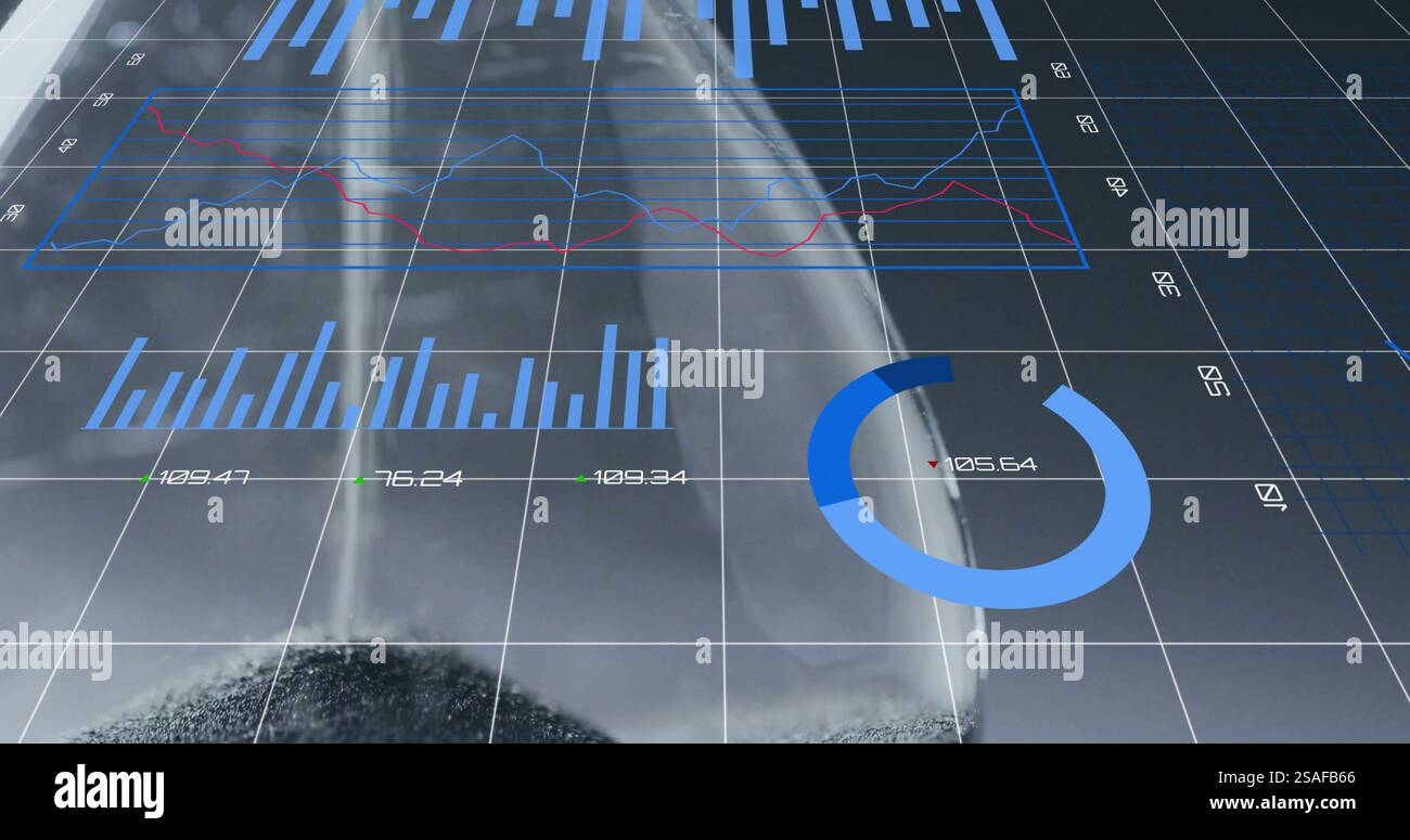 Computer Processing Hourglass Image of data processing and diagrams over hourglass Stock Photo - Alamy
