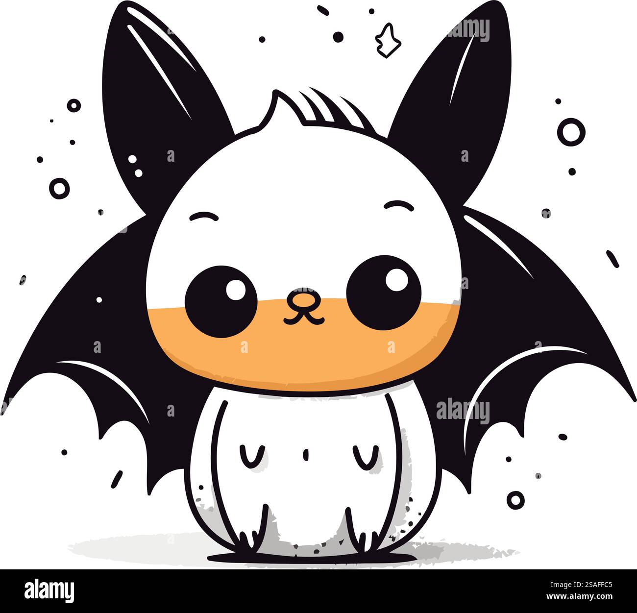 Bat Cartoon Vector File Cute cartoon bat. Vector illustration. Isolated on white background ...