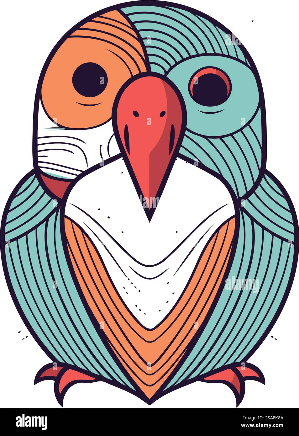 Owl. Hand drawn vector illustration in doodle style Stock Vector Image ...