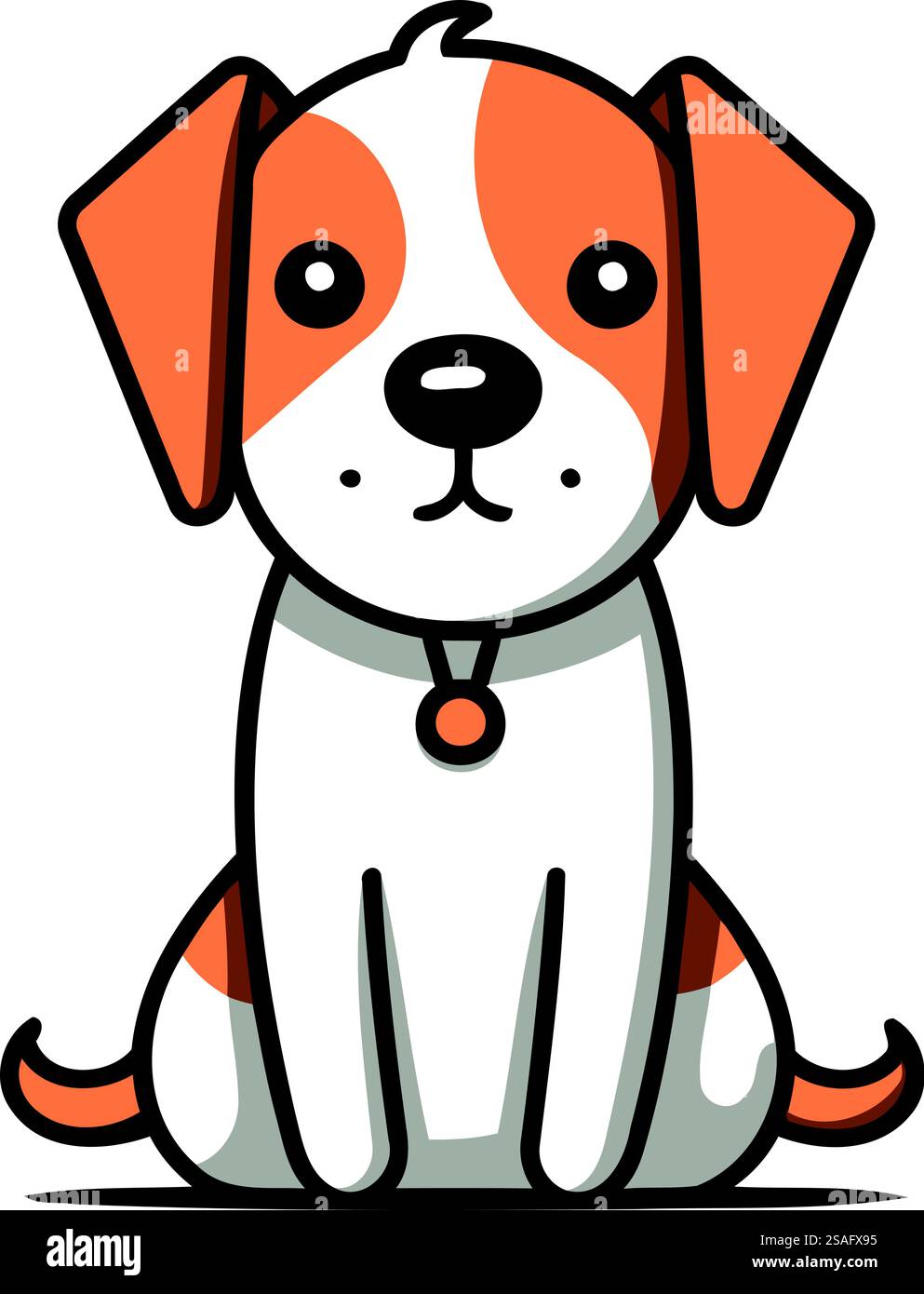 Jack russell terrier. Vector illustration of a dog Stock Vector Image ...