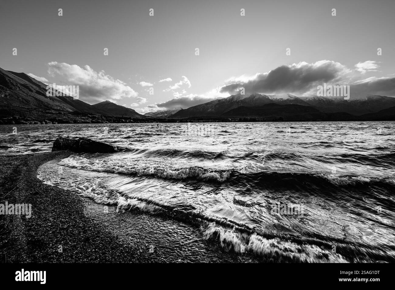 The scenic Glendhu Bay on the South Island of New Zealand Stock Photo ...