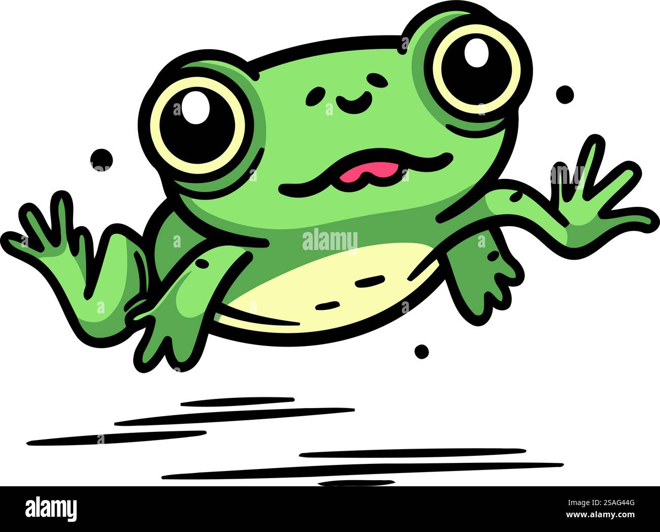 Frog. Vector illustration. Isolated on a white background Stock Vector ...