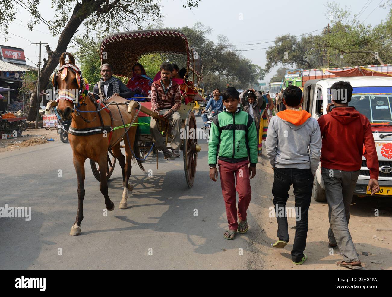 Horse Riding Rickshaw A horse rickshaw in Kannauj, Uttar Pradesh, India Stock Photo - Alamy