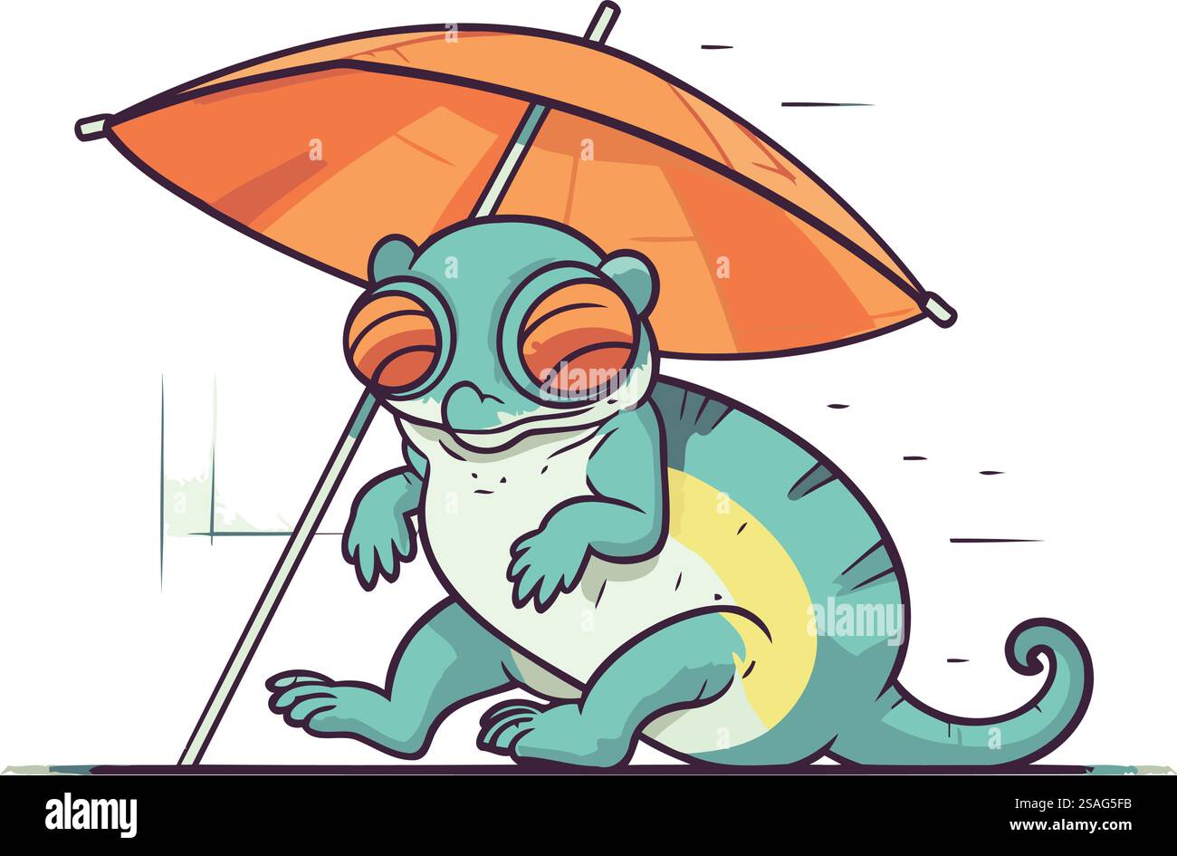 Animal under rain Stock Vector Images - Alamy, image size:1300x945