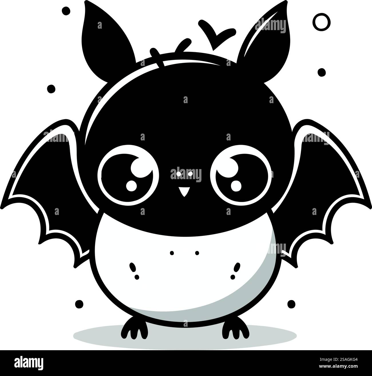 Bat Cartoon Vector File Cute cartoon bat. Vector illustration isolated on a white background ...