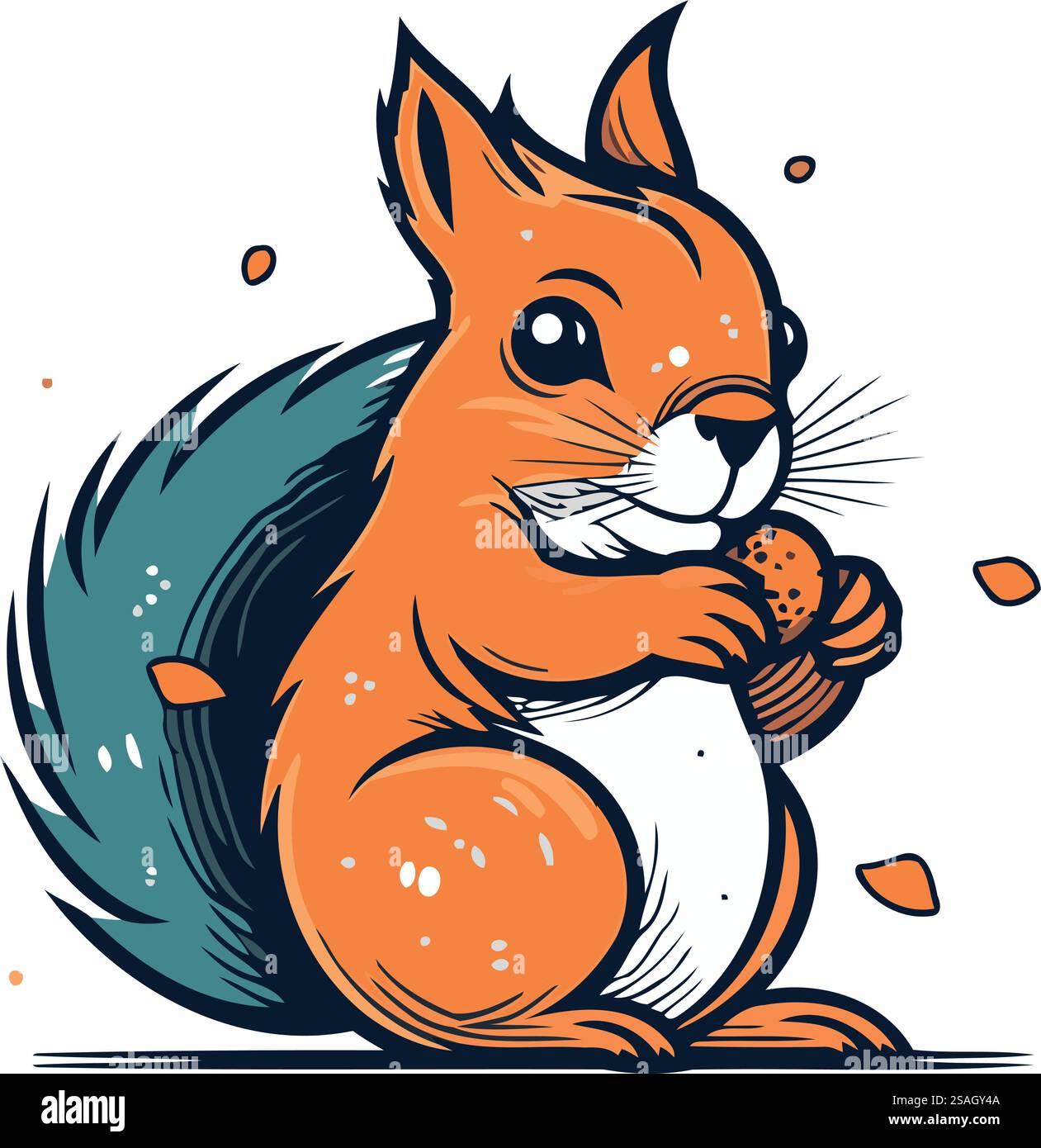 Holding his paws Stock Vector Images - Alamy