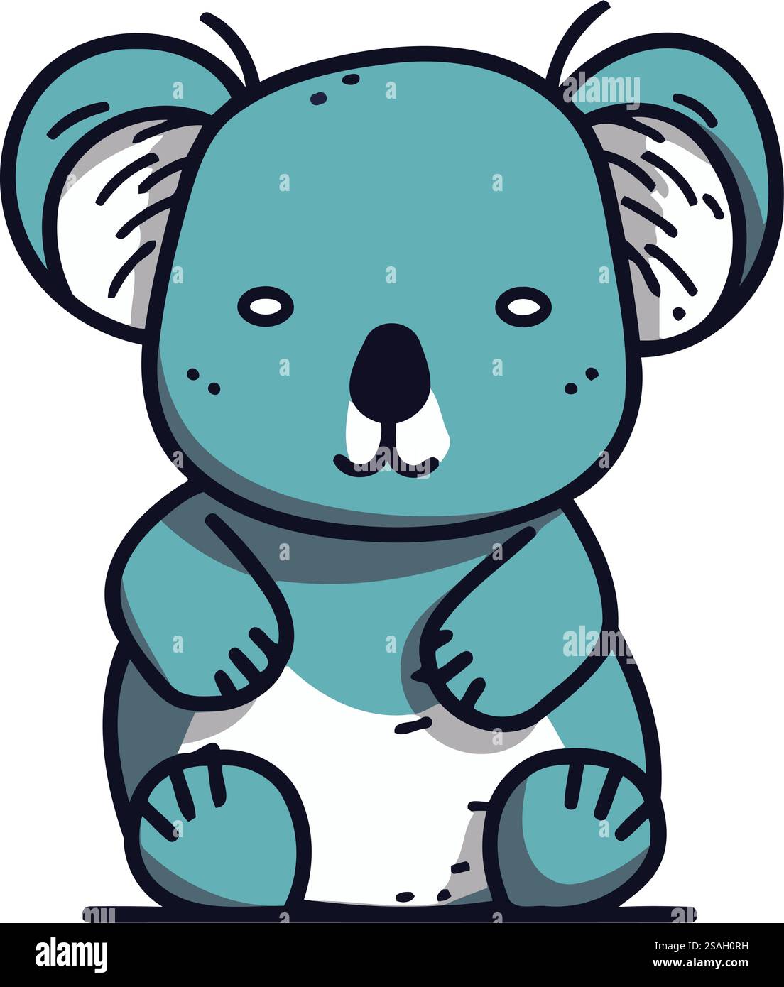 Cute cartoon koala. Vector illustration of a cute koala Stock Vector ...